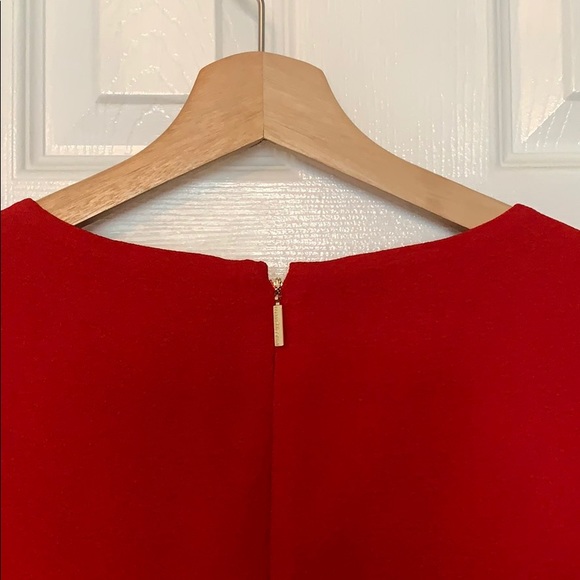 KARL LAGERFELD Red bell sleeve dress - Picture 5 of 6